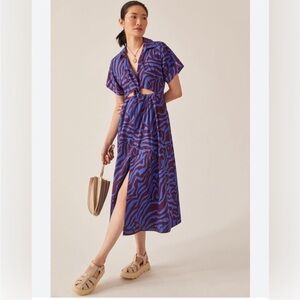 Anthropologie - TWIST WAIST MIDI SHIRTDRESS